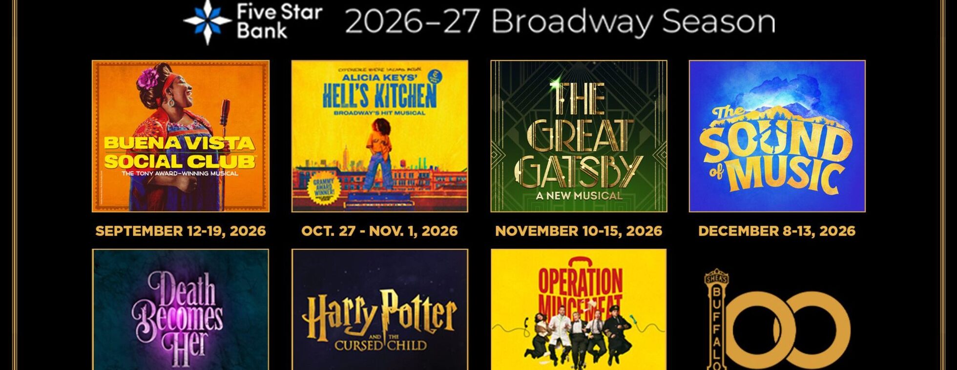 BGMC/NCTM's Annual Raffle for 2 Season Tickets to Shea's Performances